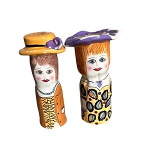 Ganz Susan‎ Paley Jeanie & Allison Bella Casa Porcelain Salt & Pepper Shakers